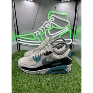 Nike Air Max 90 'White Teal Nebula' Cool Grey Sneakers‎ FB8570-101 Women's Sz 7